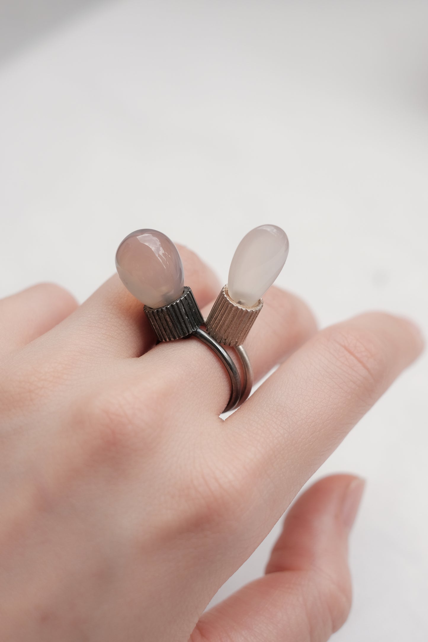 Almond Agate Sap Ring