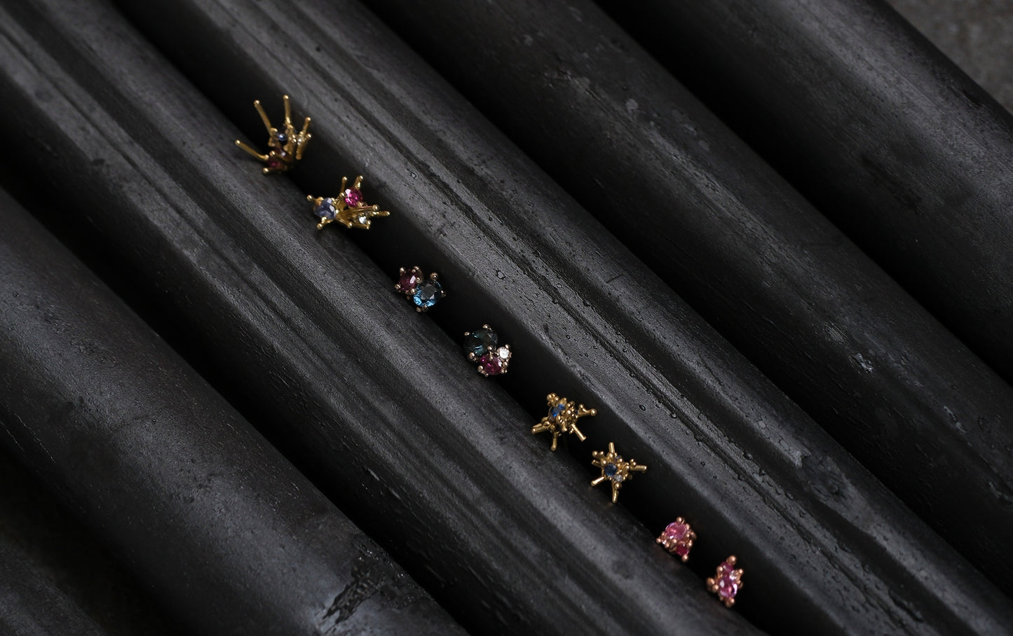 Blue-violet Stardust Studs