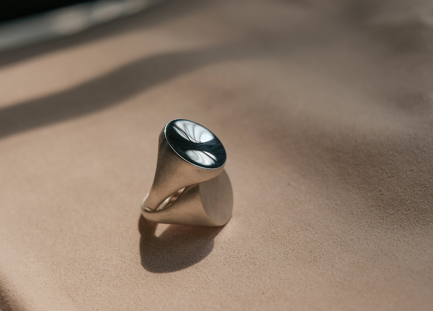 Concave Signet Ring