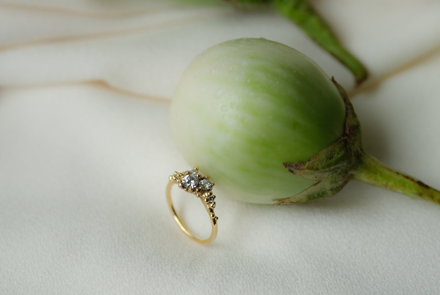 Diamond Stardust Cluster Ring