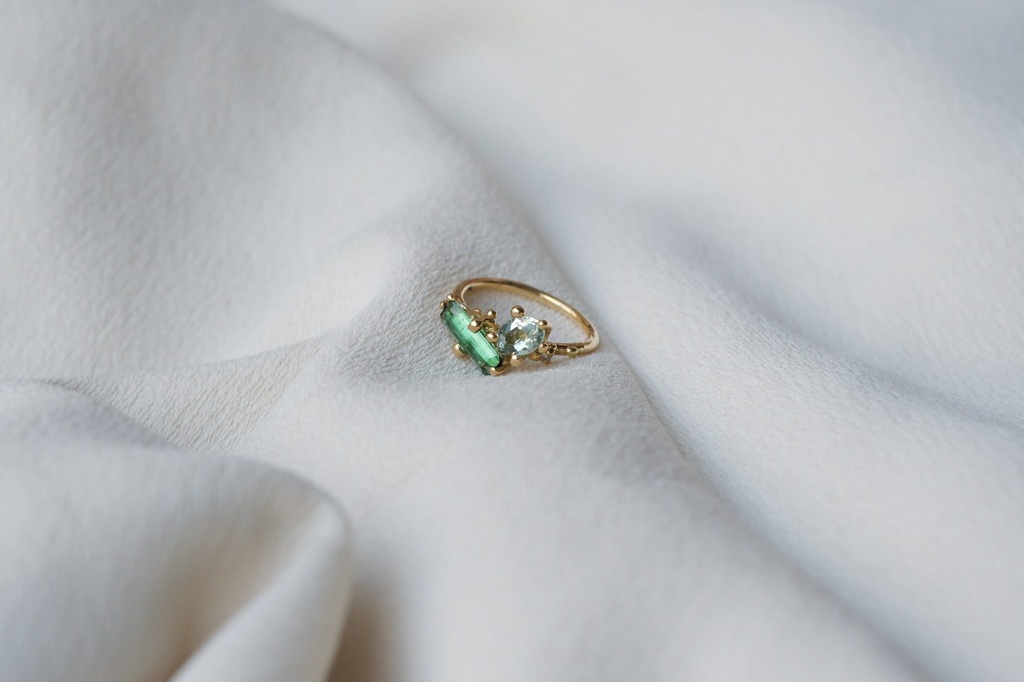 Minty Azure Stella Ring