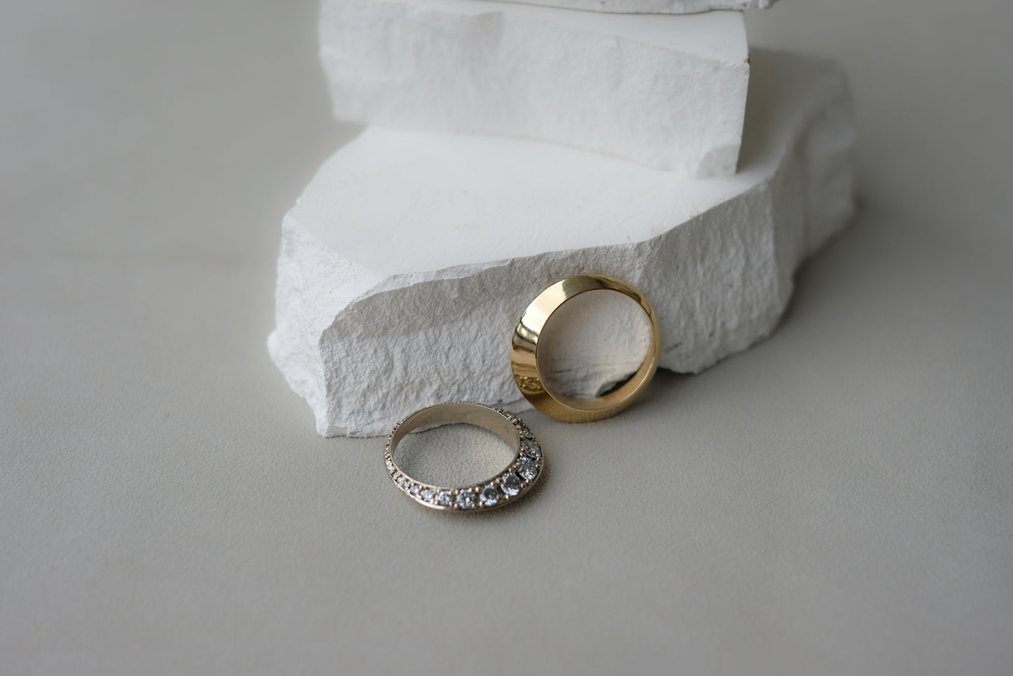 Diamond Crescent Ring