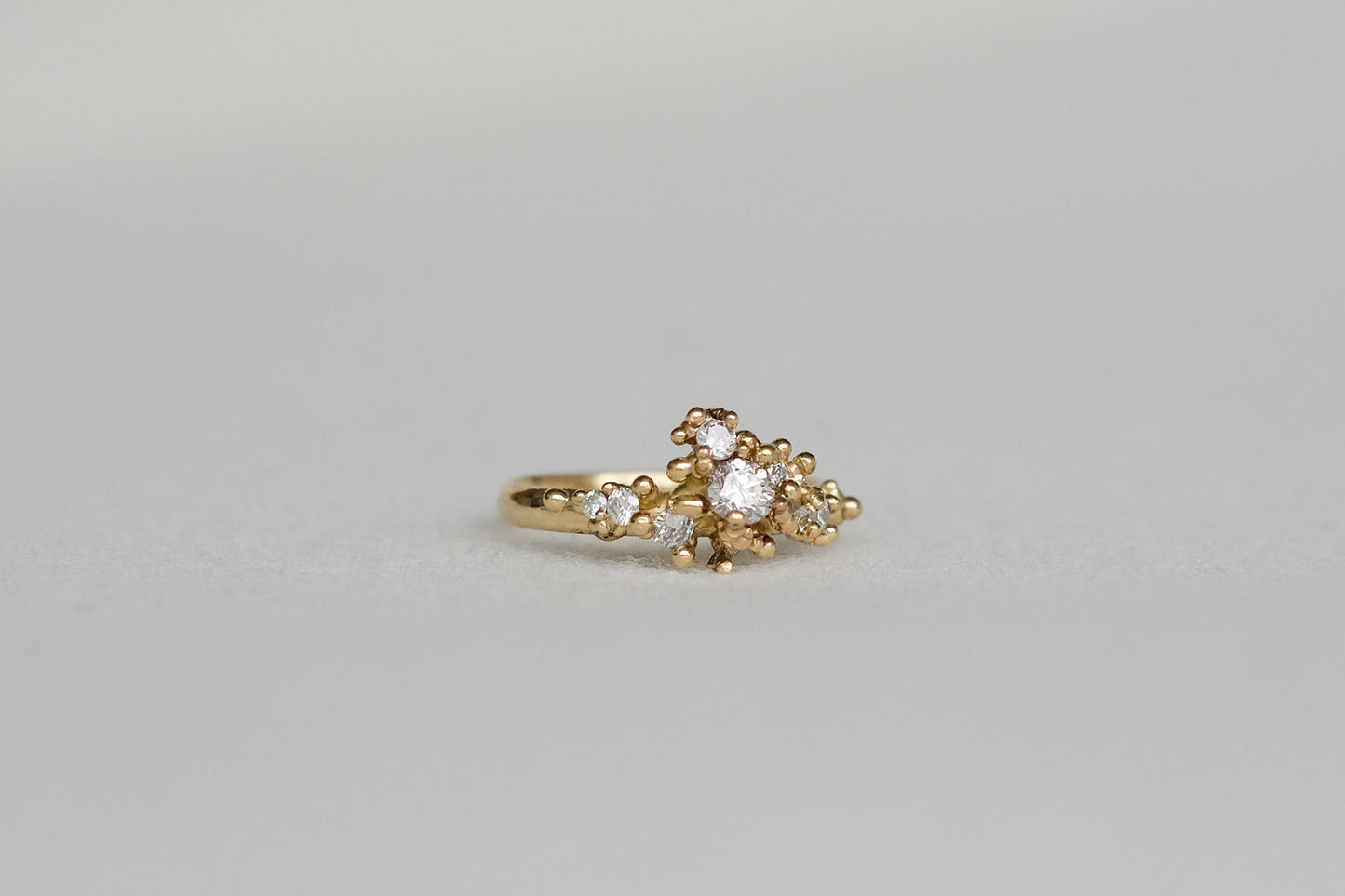 Diamond Stardust Cluster Ring