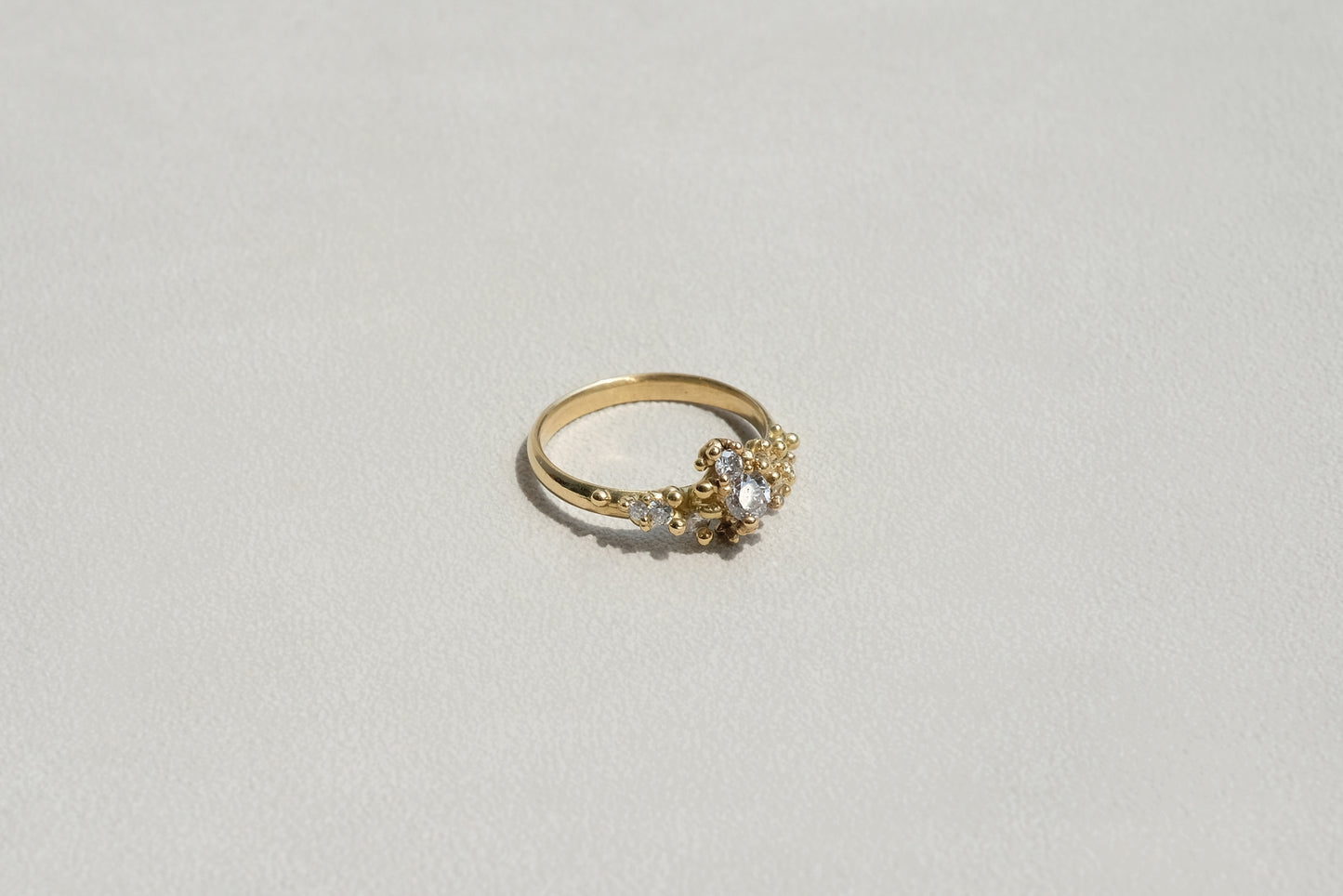 Diamond Stardust Cluster Ring