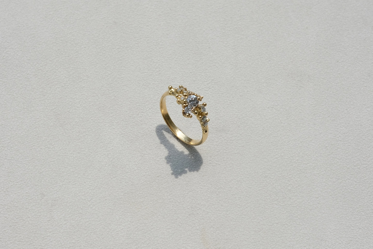 Diamond Stardust Cluster Ring