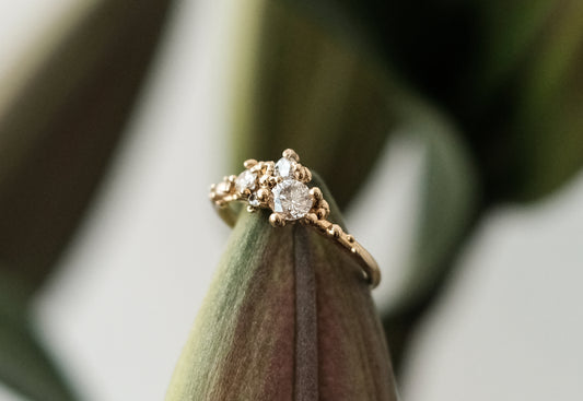 Diamond Stardust Cluster Ring