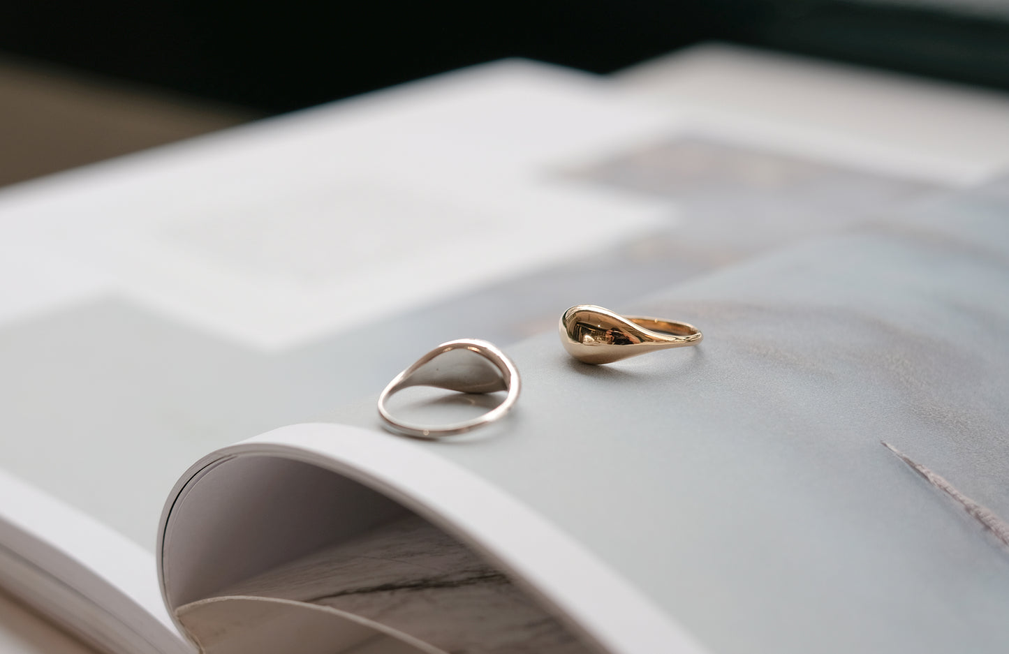 Drop Signet Ring