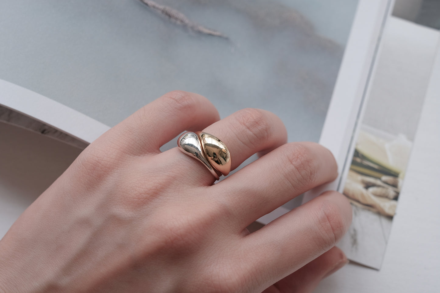 Drop Signet Ring