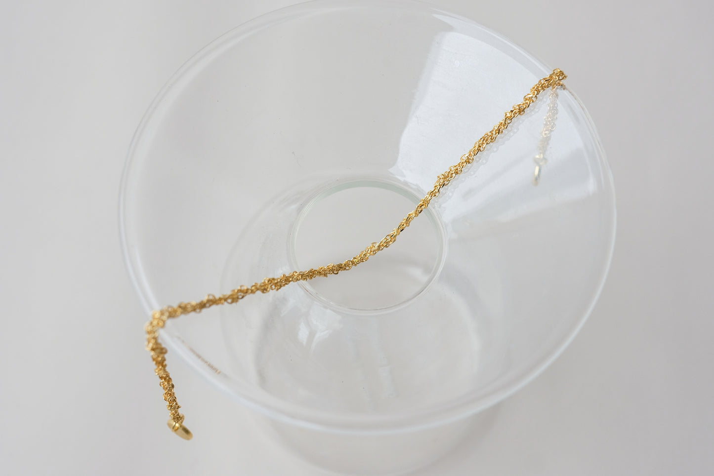 Yellow Goldplated Entwined Necklace