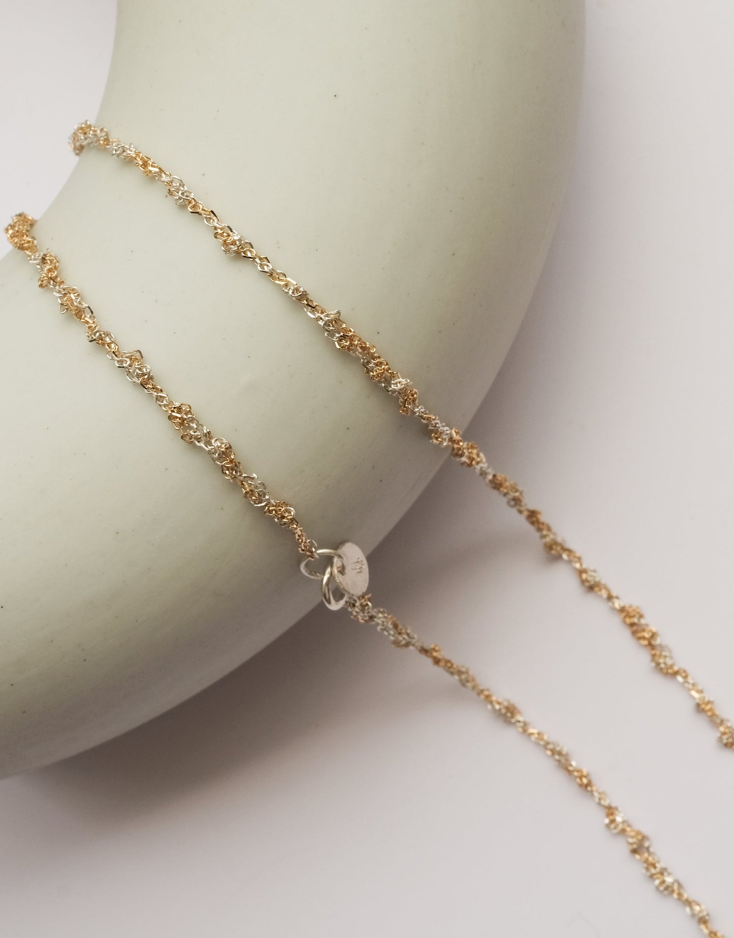Bi-colored Entwined Necklace