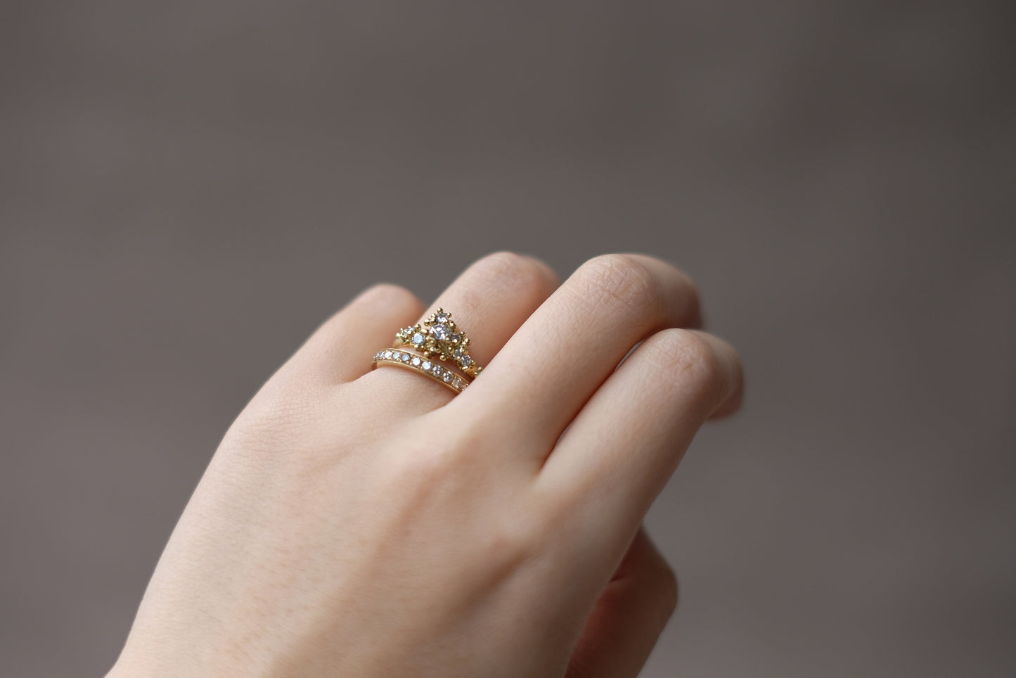 Champagne Diamond Eternity Band