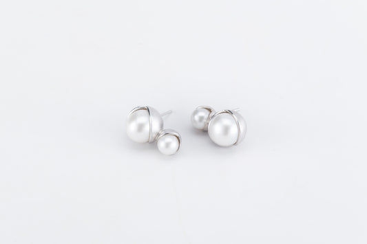 Fruity Double Pearl Studs
