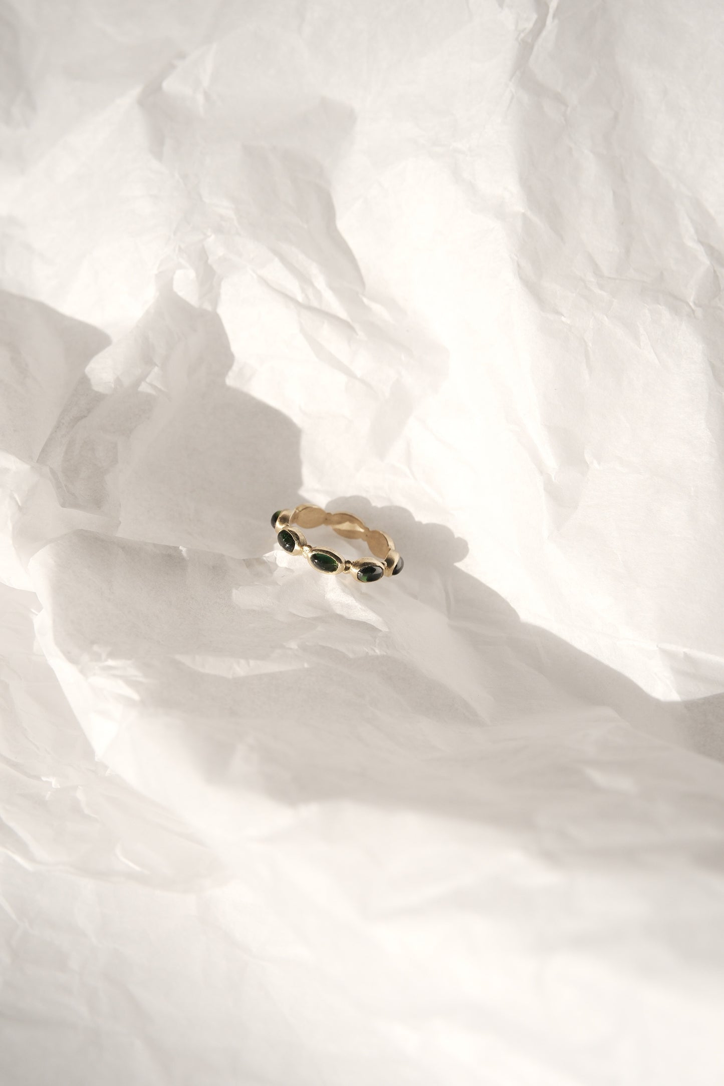 Renaissance Series Viridis Eternity Ring by Belinda Chang