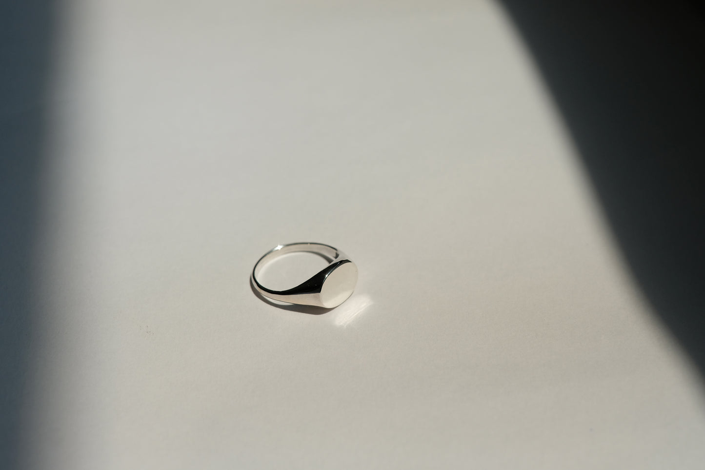 Horizontal Oval Signet Ring