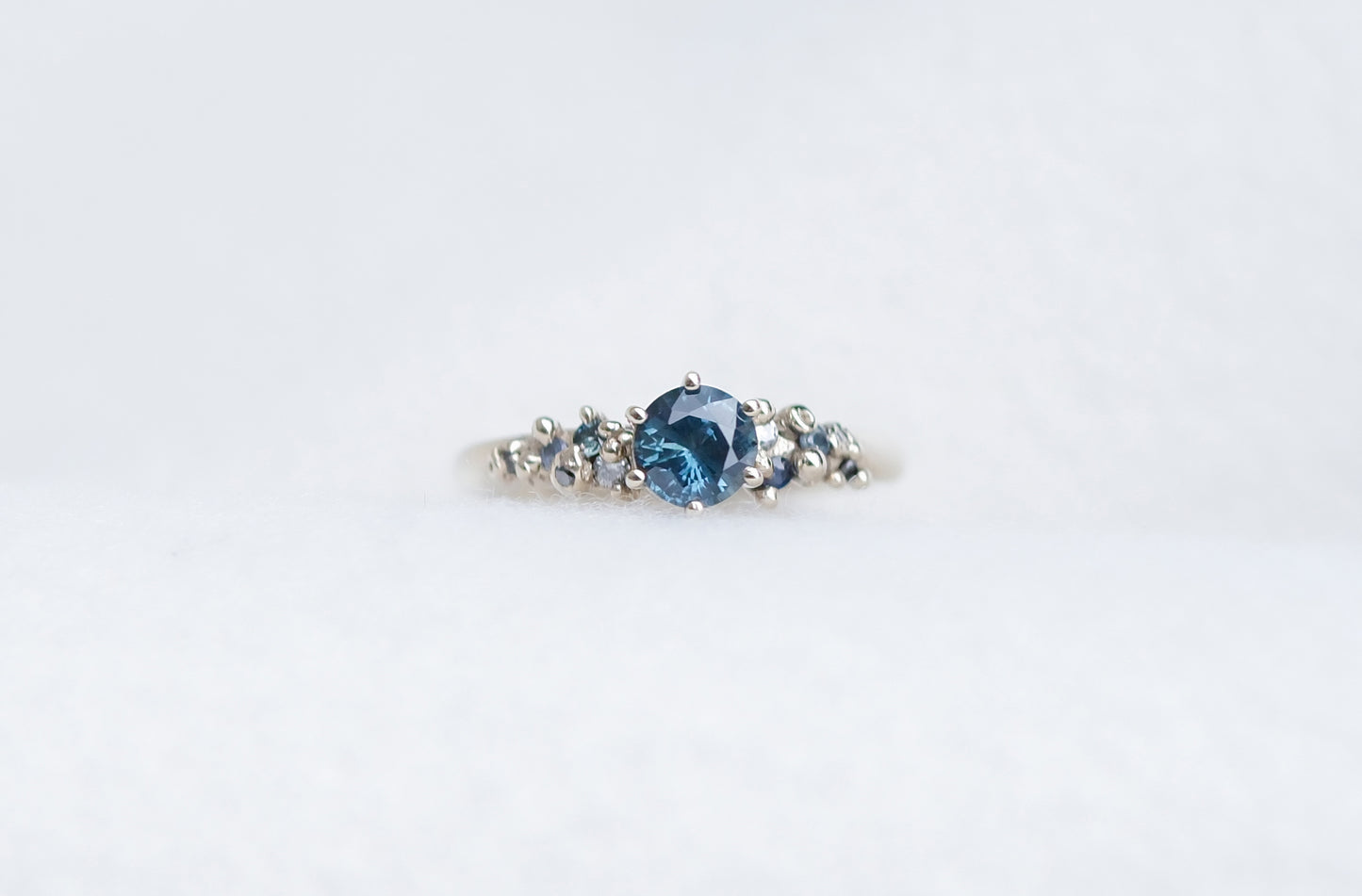 Teal Sapphire Stella Ring