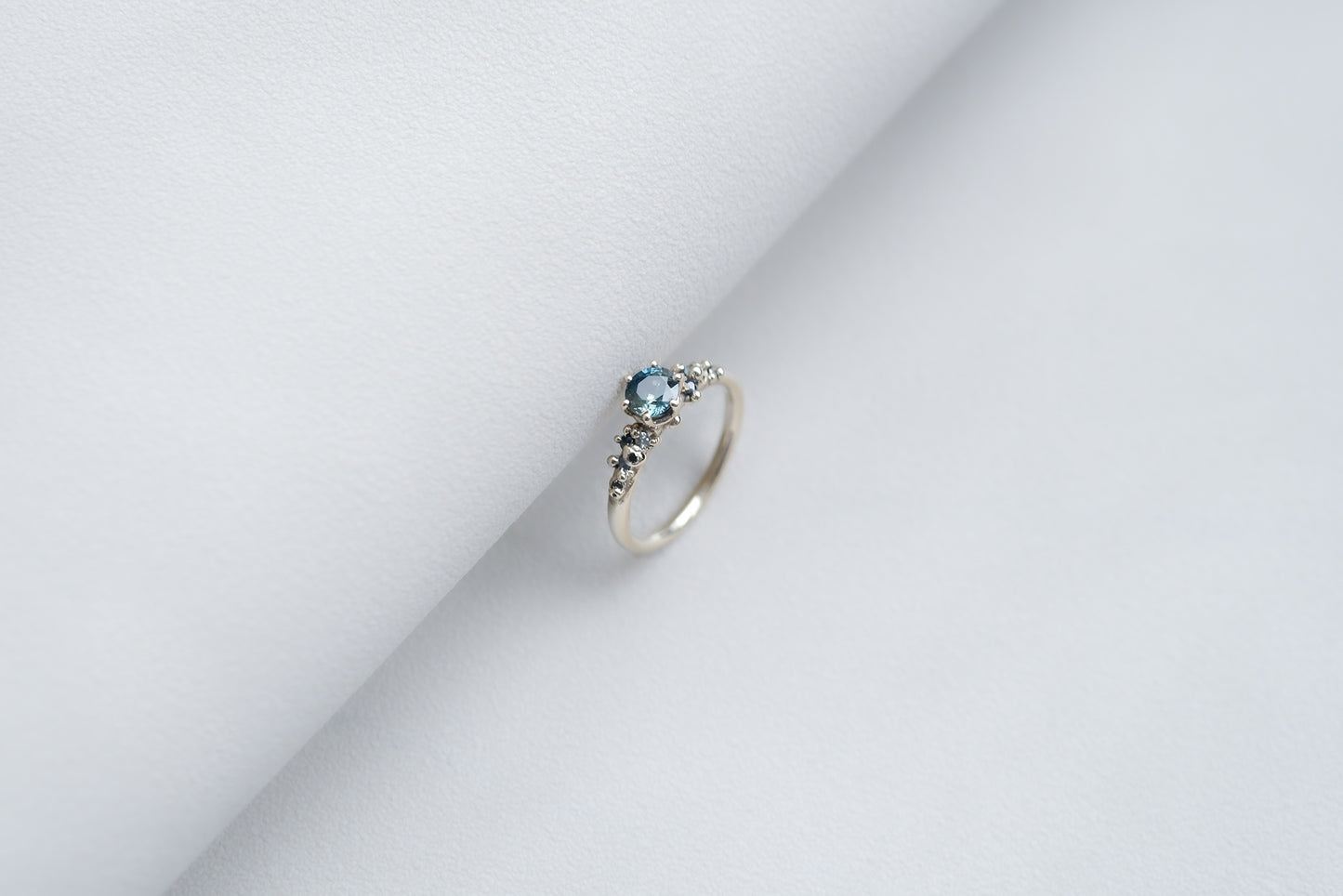 Teal Sapphire Stella Ring