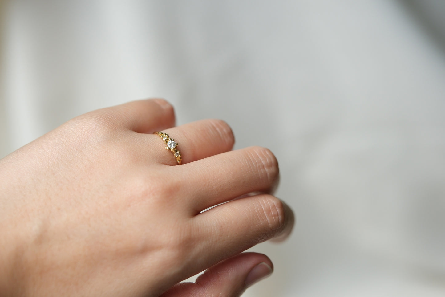 Petite Diamond Stardust Cluster Ring