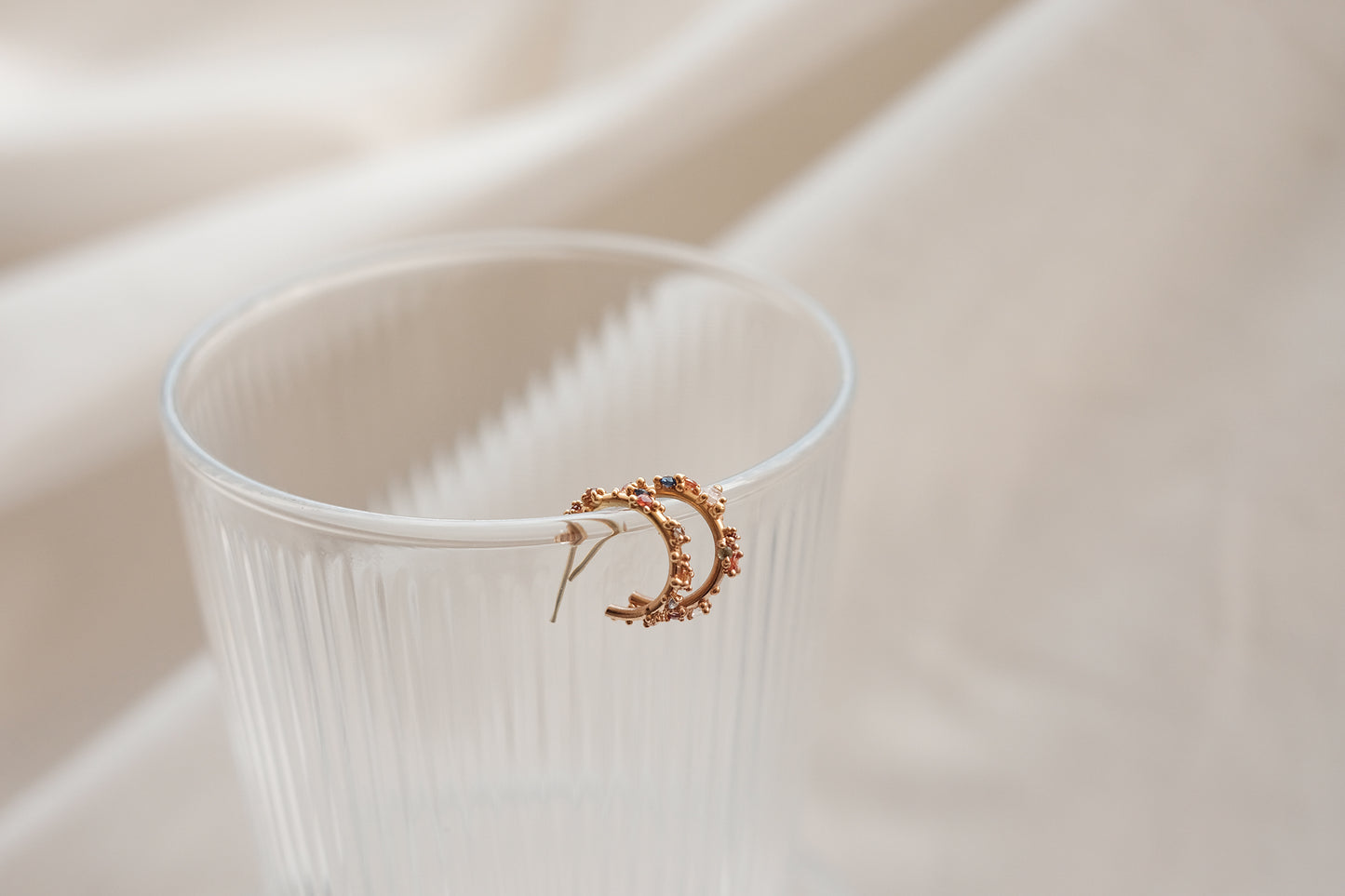 Stardust Large Hoop Earrings