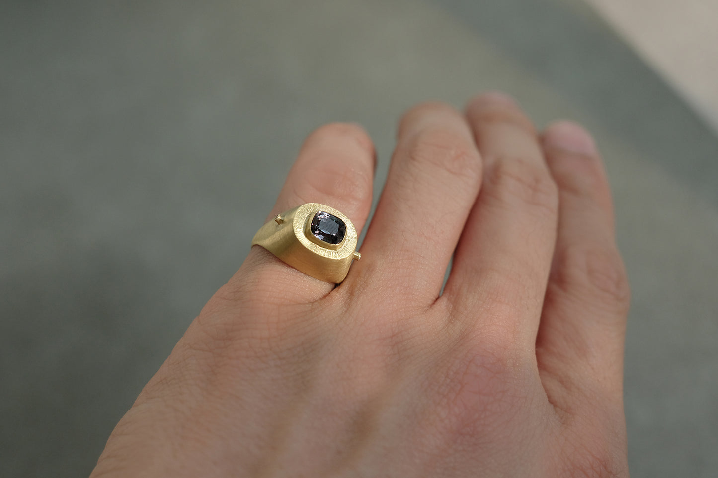 Renaissance Series Sapphire Signet Ring