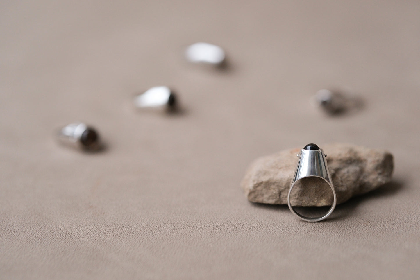 Quartz Roller Signet Ring