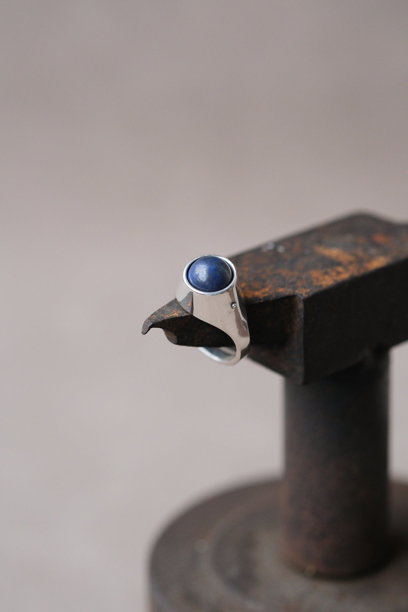 Gemstone Roller Signet Ring