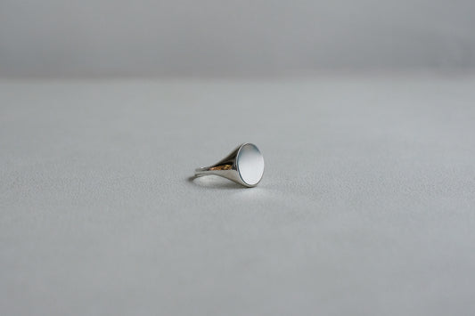 Straight Oval Signet Ring