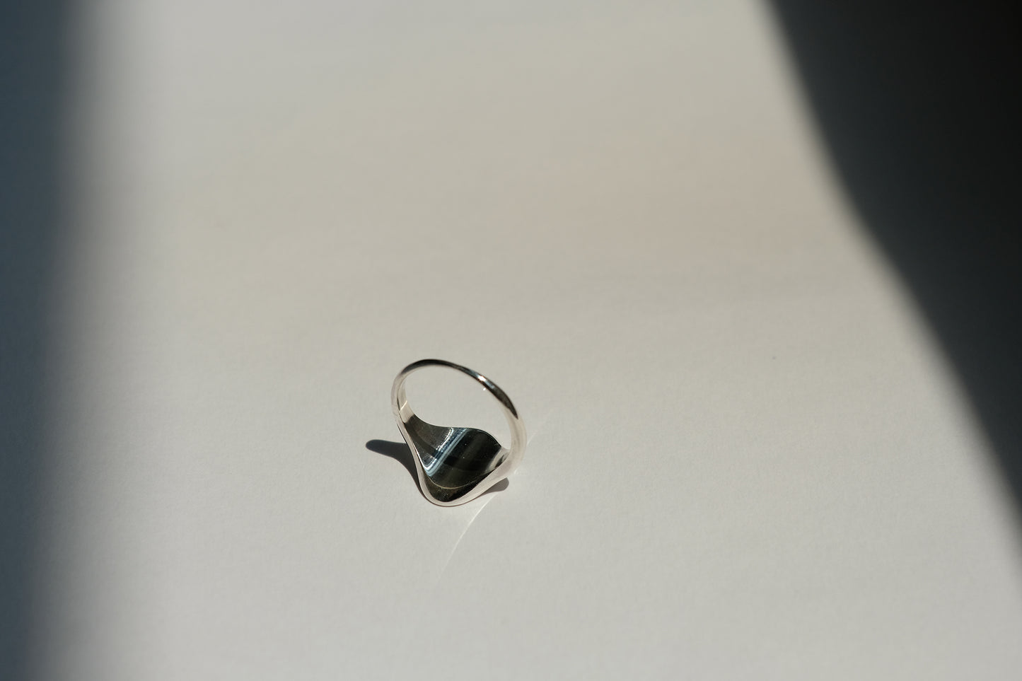 Straight Oval Signet Ring