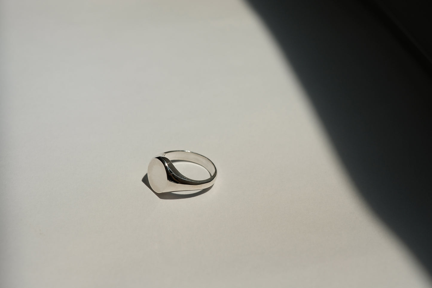 Straight Oval Signet Ring
