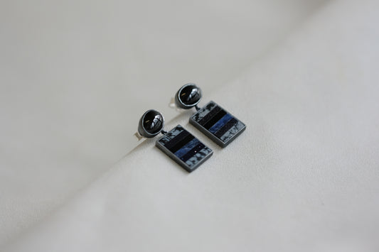 Stripes Medley Dangle Earrings