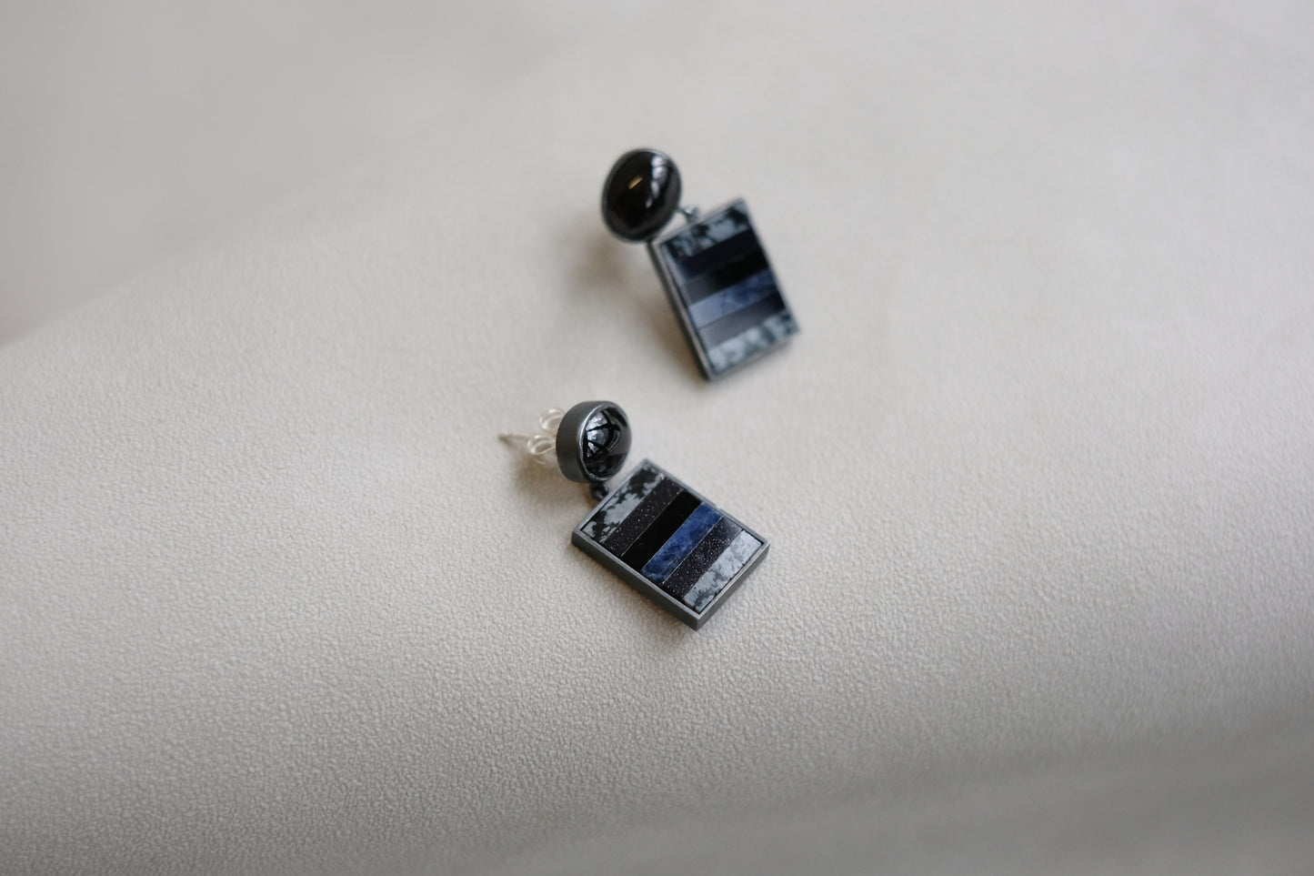 Stripes Medley Dangle Earrings