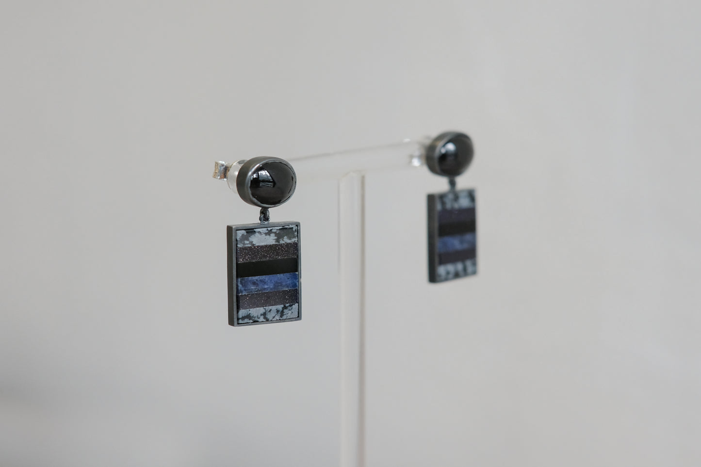 Stripes Medley Dangle Earrings