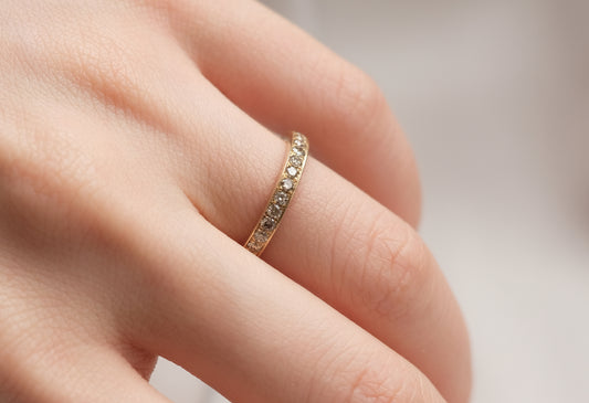 Champagne Diamond Eternity Band