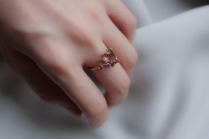 Burgundy Stella Ring