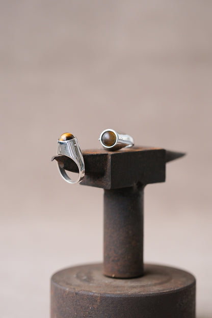 Gemstone Roller Signet Ring