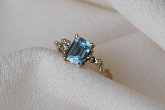 Aquamarine Stella Ring