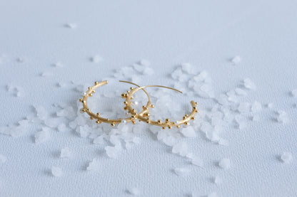 First Frost Hoop Earrings