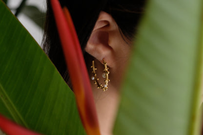 First Frost Hoop Earrings