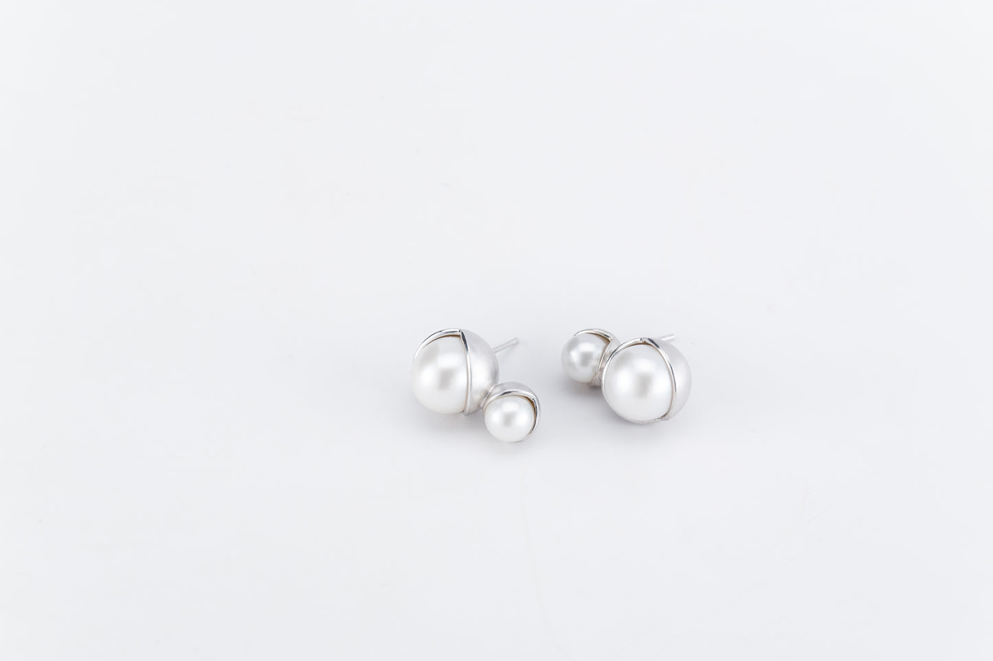 Fruity Double Pearl Studs