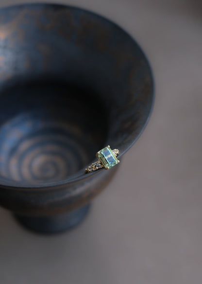 Green Beryl Stella Ring