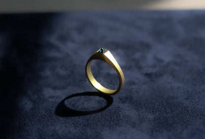 Renaissance Series Stirrup Tourmaline Ring