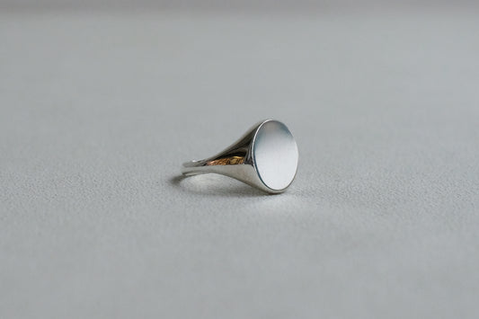 Straight Oval Signet Ring